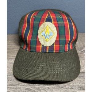 Boy Scouts Hat Webelos Cub Scouts BSA Hat, Cap Flex Fitted Plaid CLEAN